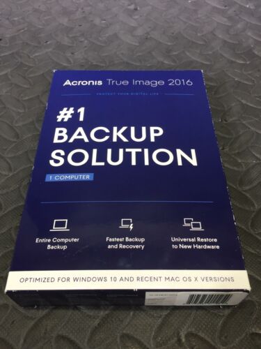 Acronis True Image 2016 Windows Mac System Backup Software 1 Computer