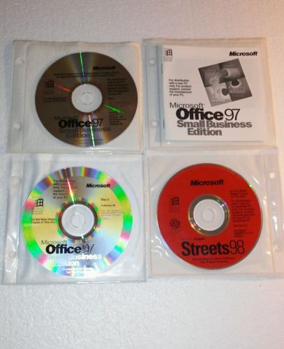 Microsoft Office 97 Small Business Edition Discs & Book Only X03-51433 Excellent