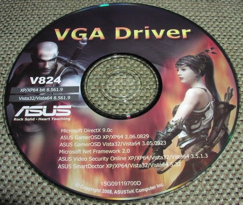 ASUS V824 VGA Driver CD CD-ROM XP/XP64 Vista32/Vista64 8.561.9