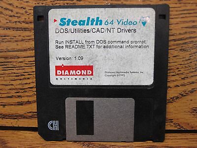 DIAMOND STEALTH 64 VIDEO DOS/UTILITIES/CAD/NT DRIVERS VERSION 1.09 1995