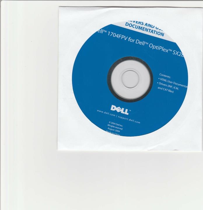 New DeLL Drivers and Users Documentation CD