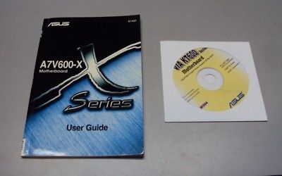 CD ASUS A7V600-X User Guide + VIA KT600 Series CD Rev 59.07 M394 NICE CONDITION