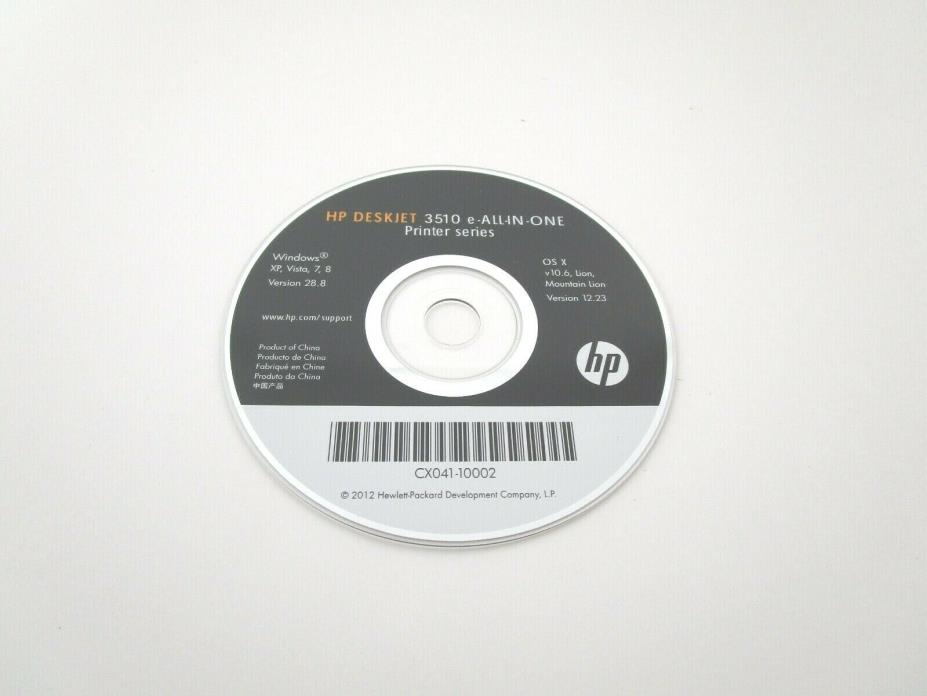 HP Deskjet CD Driver for 3510 e-ALL-IN-One Printer Series