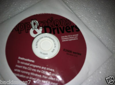Gateway Computers DVD Disc E2500 Series Drivers & Applications & Disk CD Utiliti