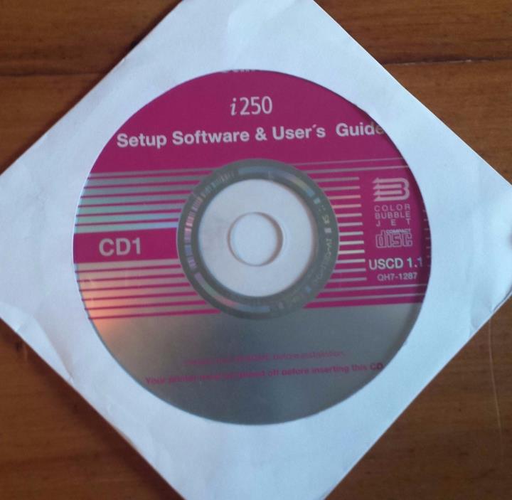 CANON i250 SETUP SOFTWARE & USER'S GUIDE CD