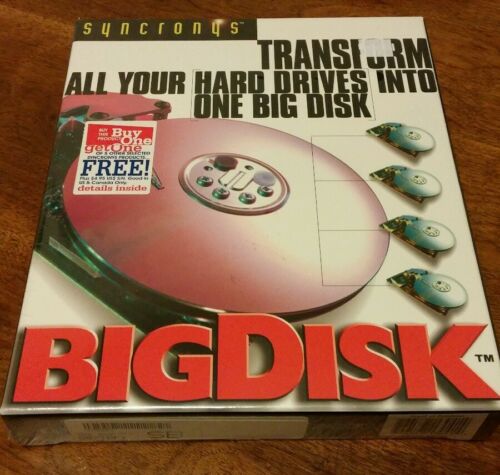 BIG DISK VIRTUAL FILE MANAGEMENT CENTER! Very Rare computer software!