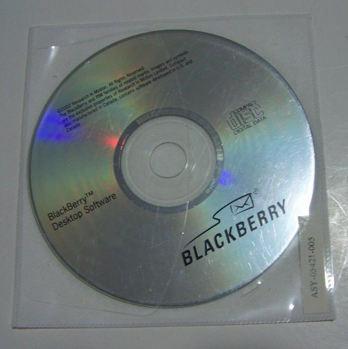NEW!! Blackberry Desktop Software 2002 On CD-ROM, FREE SHIPPING US ONLY!!