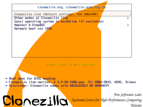Clonezilla Live Partition Disk Imaging Cloning Backup Software 16 GB USB 3.0