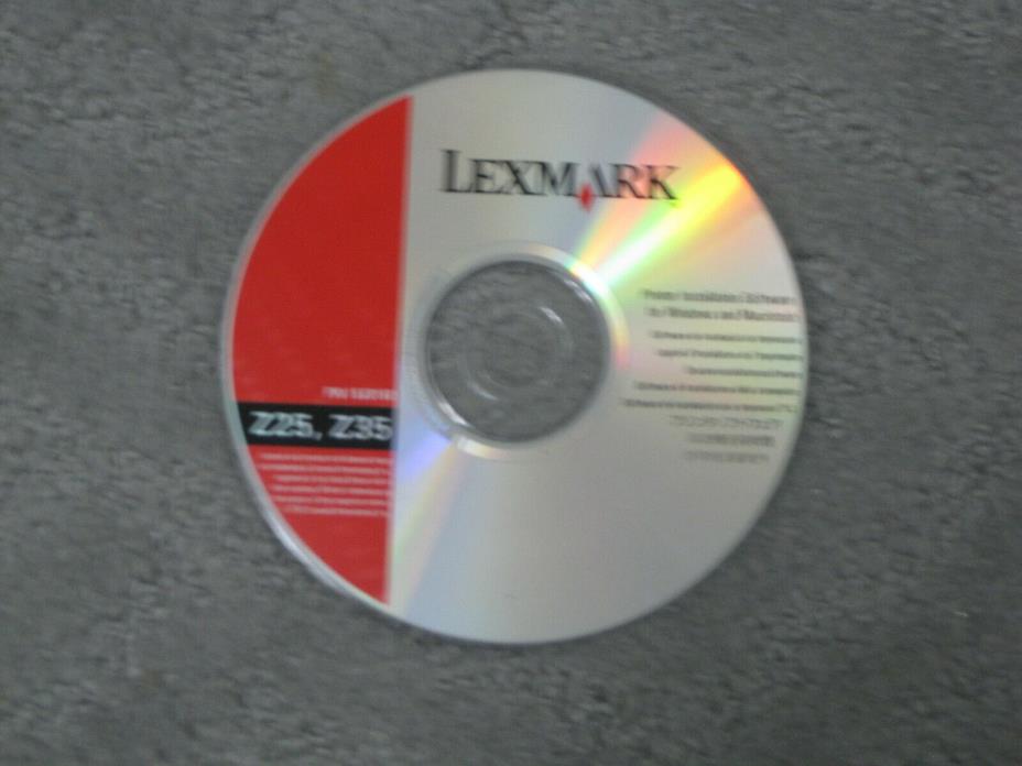 Lexmark Z25 Z35 Printer Installation Software for Windows and Mac 2002