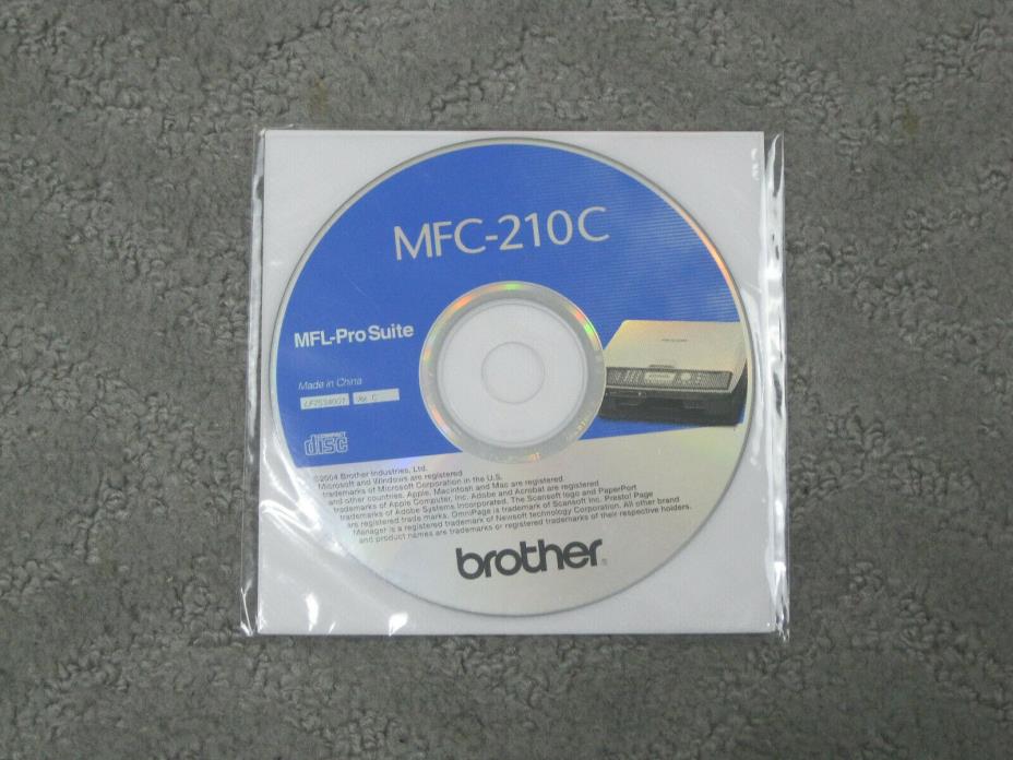 Genuine Brother MFC-210C - Printer CD Software Drivers Utilities