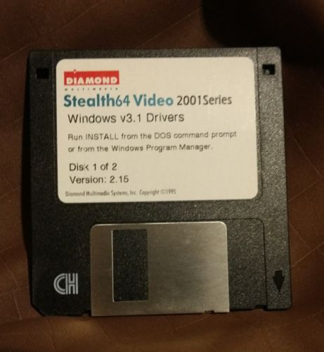 Stealth 64 Video 2001 Series Windows V3.1 driver Floppy