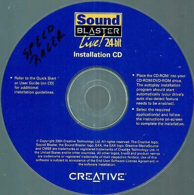 Creative SOUND BLASTER Live 24 Bit Installation CD No Scratches RARE