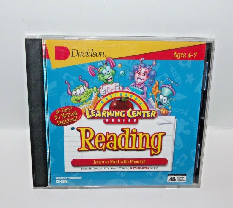 Davidson Learning Center Series Reading Ages 4-7 CD-ROM -Win/Mac 1998
