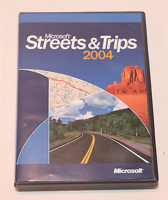 MICROSOFT STREETS & TRIPS 2004 PROGRAM CD