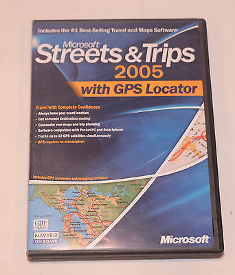 MICROSOFT STREETS & TRIPS 2005 PROGRAM CD