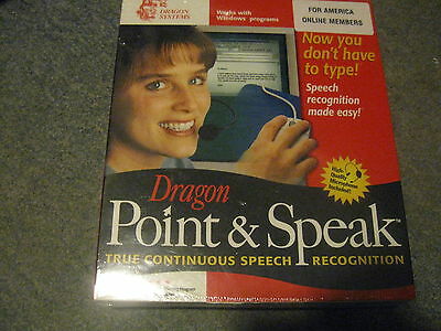 Vintage Dragon Point & Speak Manual PC CD voice speech recognition program