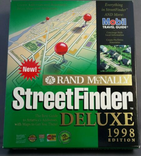 Rand McNally StreetFinder Deluxe 1998 Edition