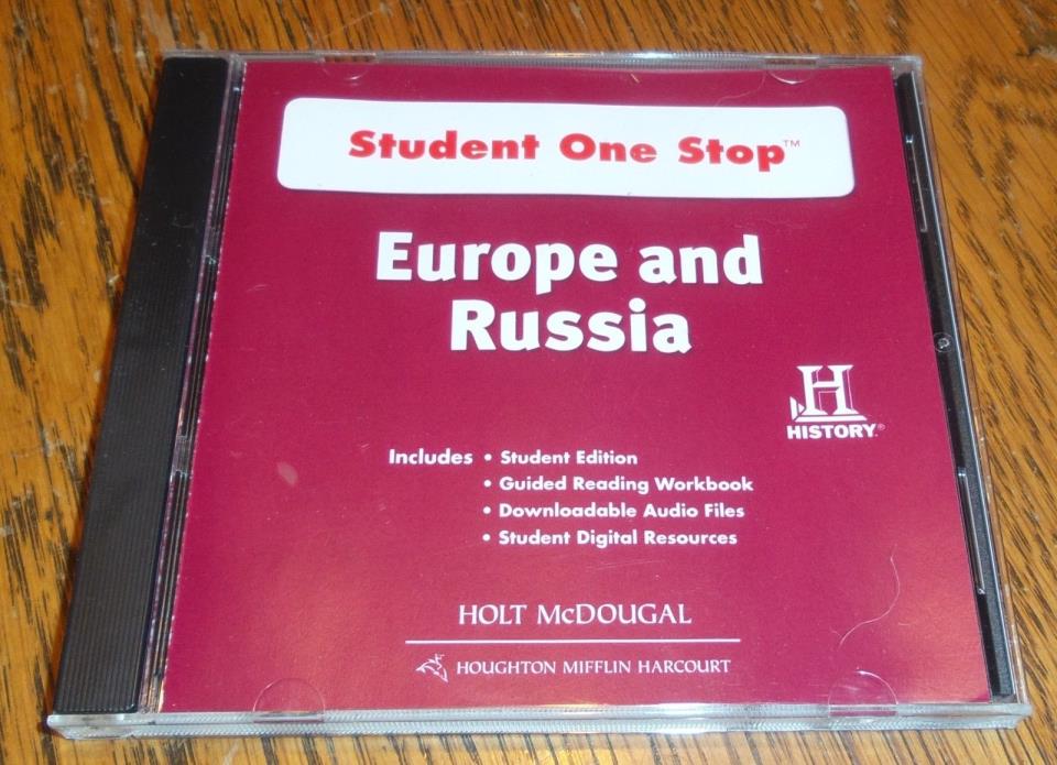 HOLT MCDOUGAL HISTORY Student One Stop disk EUROPE & RUSSIA