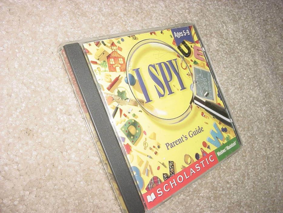 I SPY-Scholastic-CD-ROM Software-Ages 5-9-Windows / Mac
