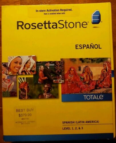 Rosetta Stone 3 Spanish (Latin America) Level 1,2,3 for PC, Mac