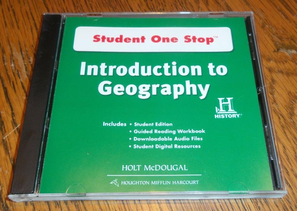 HOLT MCDOUGAL HISTORY Student One Stop disk INTRODUCTION TO GEOGRAPHY