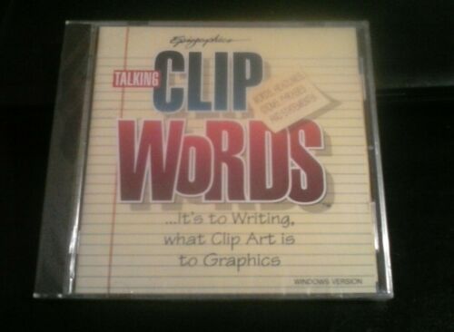 Epigraphics Talking Clip Words CD Rom ( NEW )