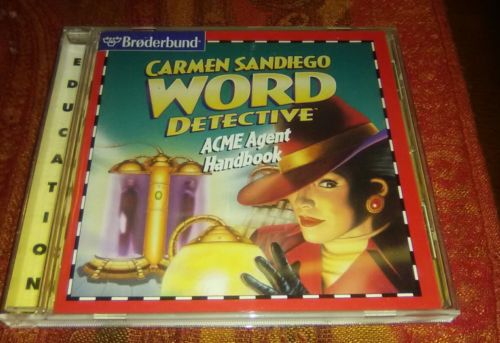Learning Software - Carmen Sandiego Word Detective - Free Ship