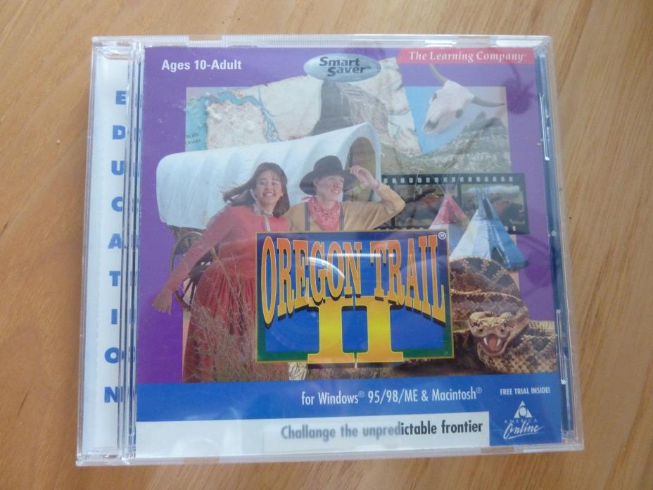OREGON TRAIL II CD ROM FOR WINDOWS 95/98 ME & MACINTOSH~