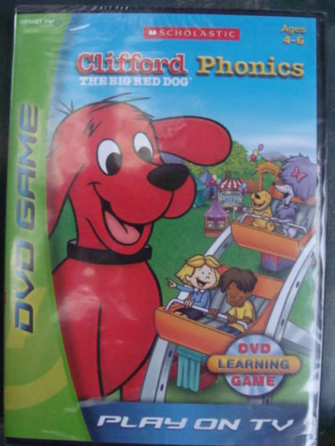 Clifford Phonics: The Big Red Dog - DVD Learning Game PERFECT CONDITION