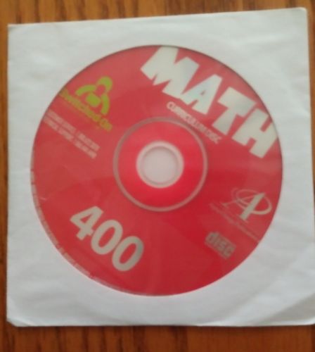 Switched On Schoolhouse (SOS) Math 400 4th grade Homeschool