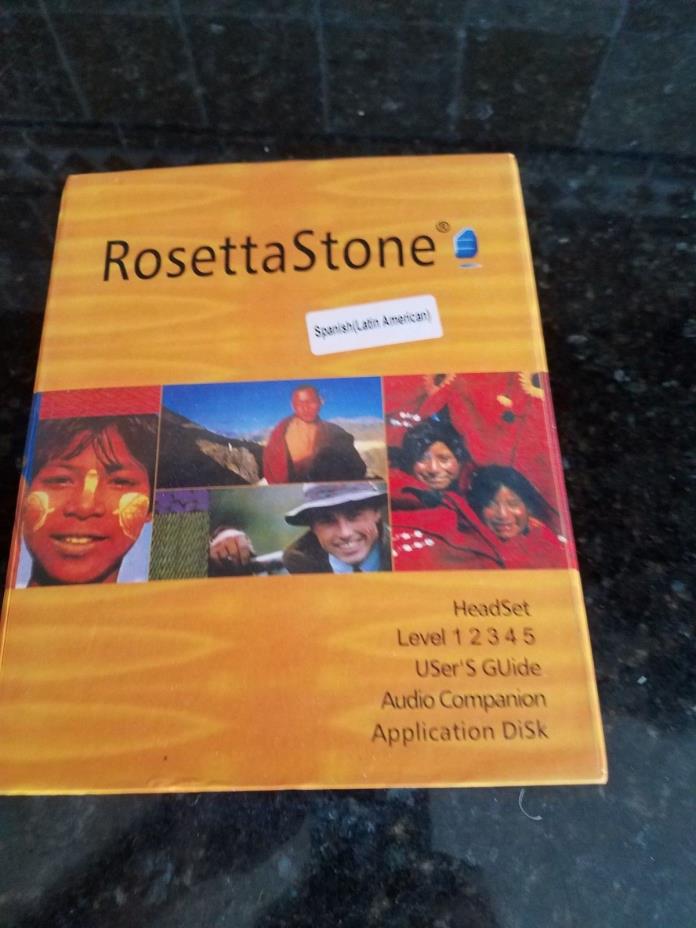 Rosetta Stone Latin America Spanish levels 1-5 Version 3 NEW IN OPEN BOX