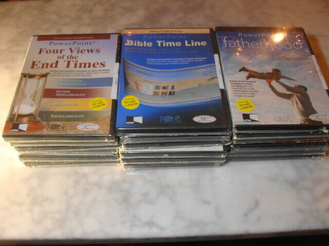 Lot fof 17 PowerPoint Bible CD-Roms