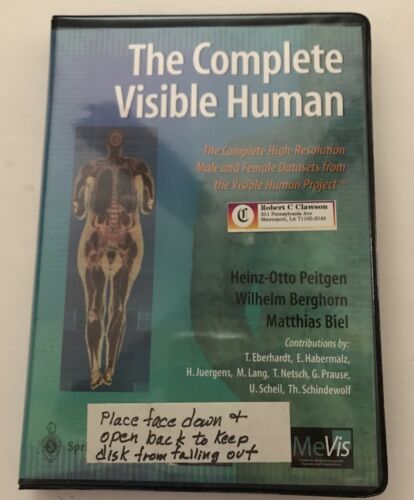 The Complete Visible Human Windows 2 Disc set in case for computer