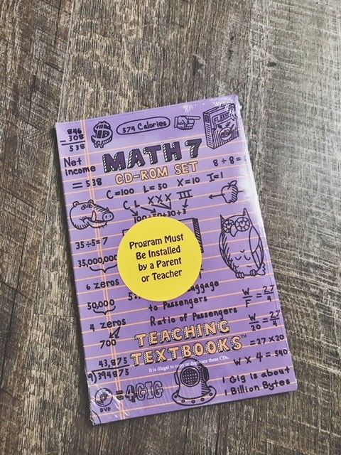 TEACHING TEXTBOOKS MATH 7 CD-ROM SET