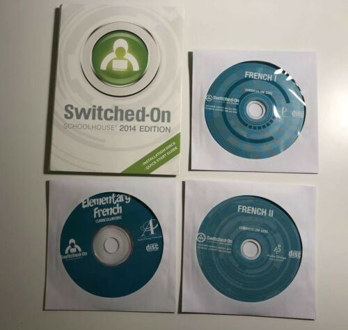 Switched On Schoolhouse French I & French II SOS 9th 10th 11th 12th Bonus