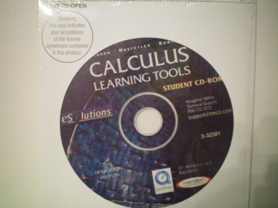 Calculus Learning Tool – Mathematics Student Edition - CD-ROM