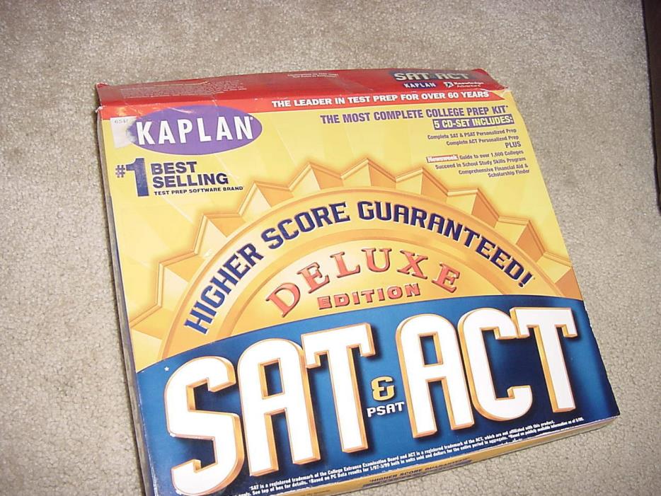 Kaplan SAT, ACT, PSAT Deluxe 5 CD Set 1999 Edition
