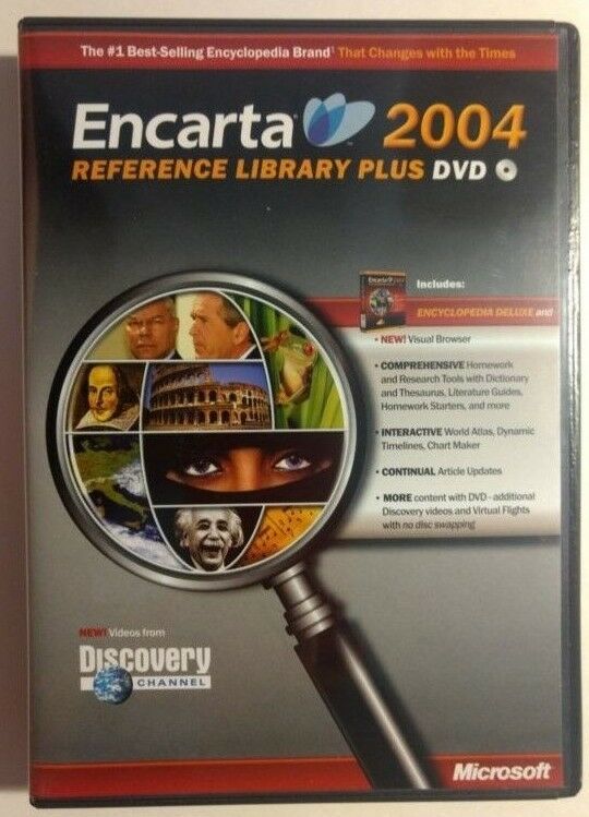 MS Encarta 2004 Reference Library Plus DVD - 98/2000/ME/XP