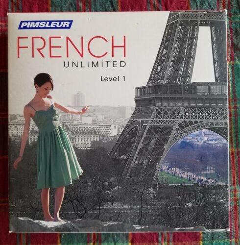 Pimsleur French Unlimited Level 1 Kit PC Cd-Rom Self Help Super Condition
