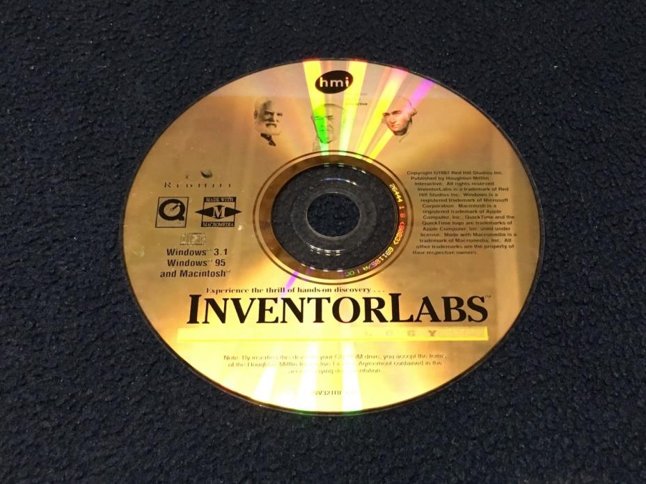 HOUGHTON MIFFLIN INTERACTIVE INVENTORLABS TECHNOLOGY - CD ROM