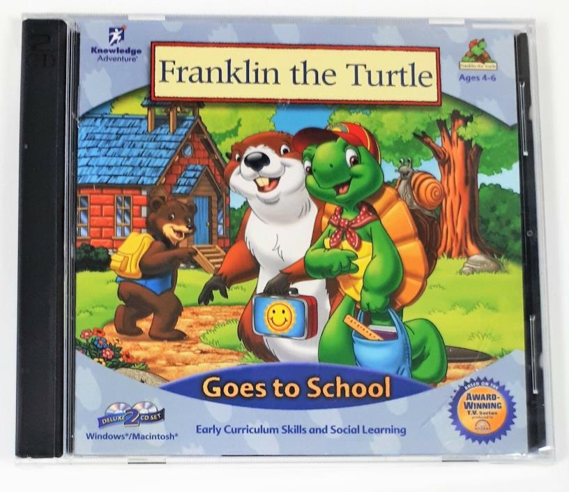 Franklin the Turtle Goes to School 2 CD Set; Ages 4-6; Windows 95/98, Macintosh