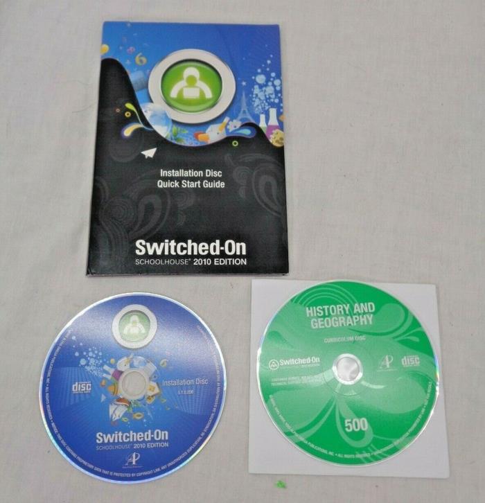SOS - Switched on Schoolhouse - 5th Grade History and Geography + Install Disc