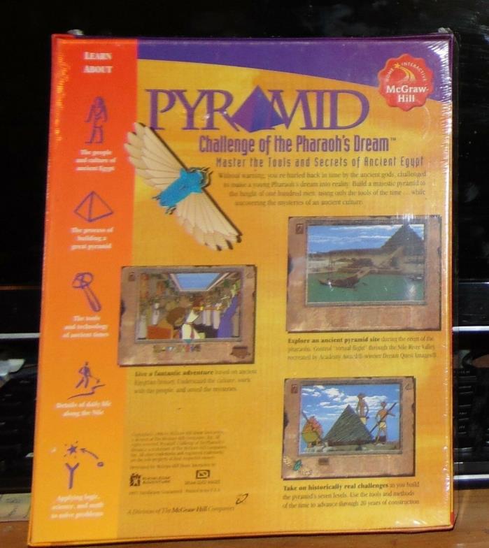 Pyramid Challenge of the Pharaoh's Dream CD ROM Social Studies NEW