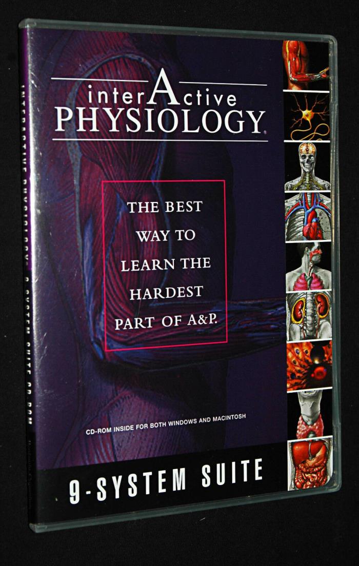 Interactive Physiology 9-system Suite (CD-Rom, 2006) A&P Pearson Education