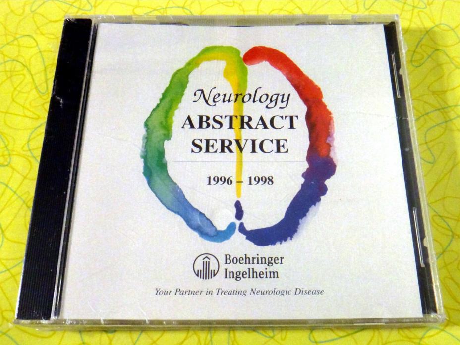 Neurology Abstract Service 1996-1998 ~ Boehringer Ingelheim PC CD-Rom ~ New