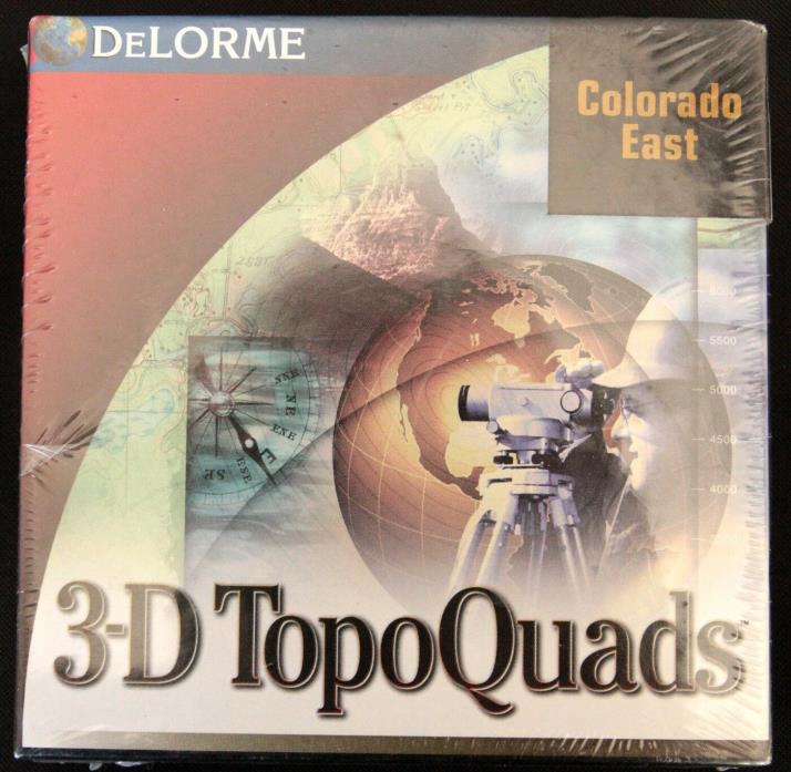DeLorme Colorado East 3-D TopoQuads NEW in Box