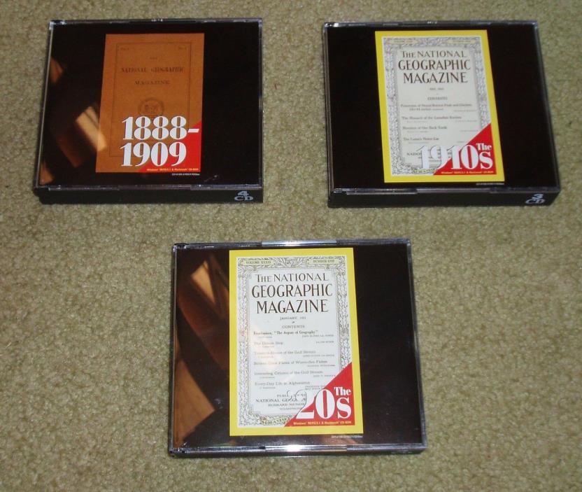 National Geopgraphic CD-Rom set, 31 discs