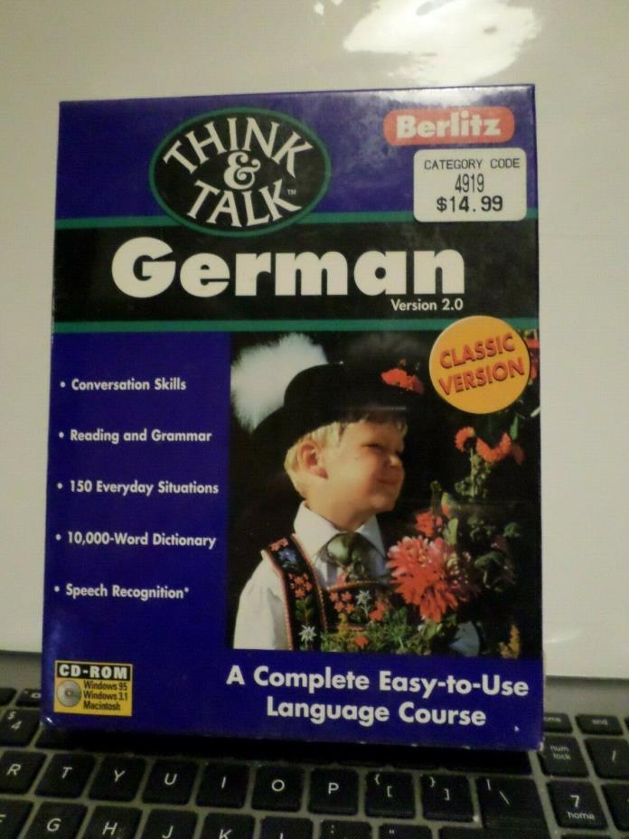New Berlitz Think & Talk German 2.0 Language Course CD-ROM WIN/MAC