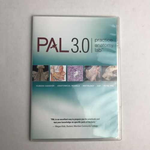 PAL 3.0 Practice Anatomy Lab Pearson Computer Software DVD Interactive Cadaver