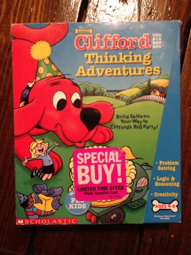 New-Sealed-Clifford The Big Red Dog Thinking Adventures-PC CD-ROM-Homeschool
